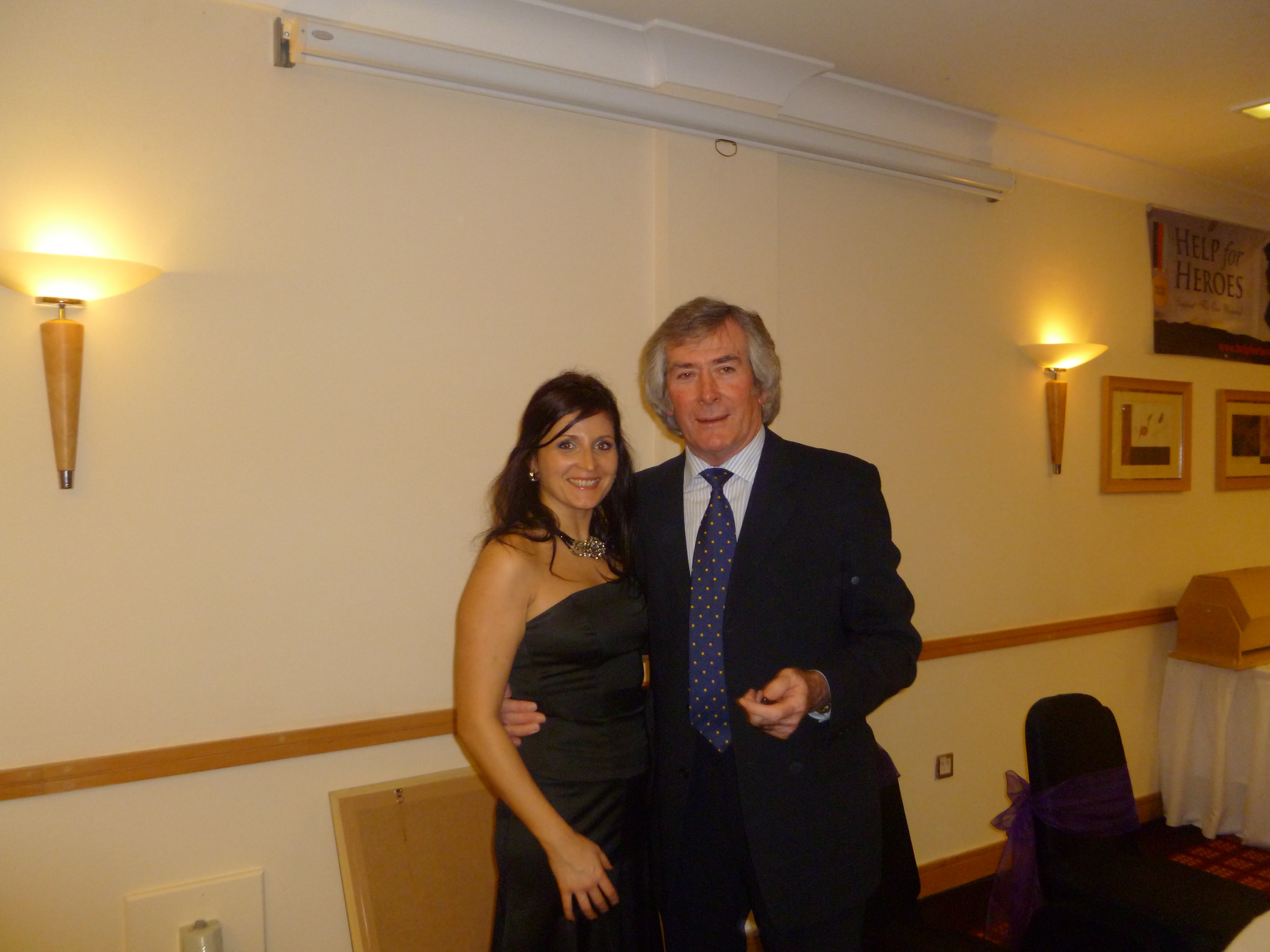 Rasa Dregva with Pat Jennings